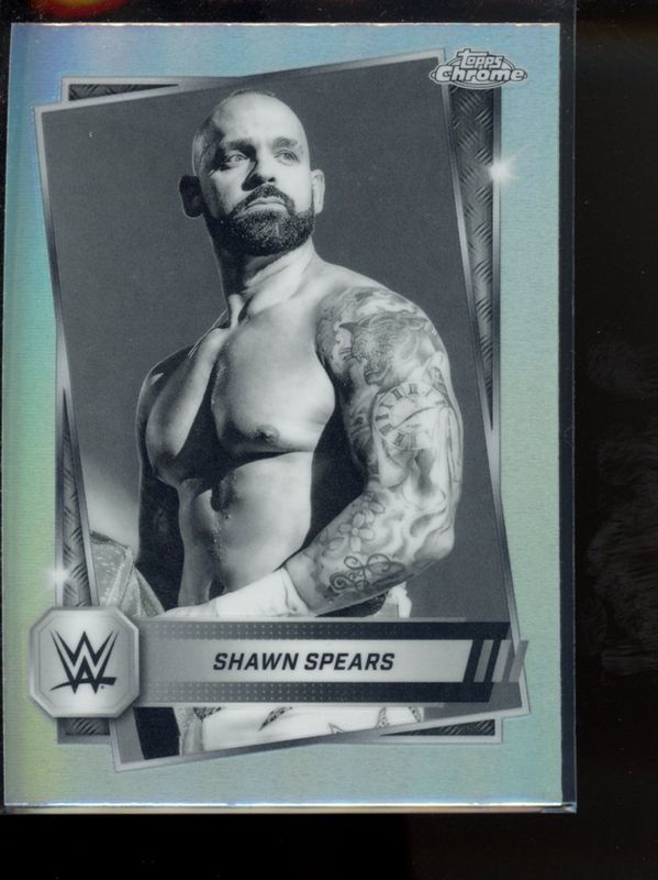 Shawn Spears 2025 Topps Chrome WWE #30 Sepia Refractor RAW