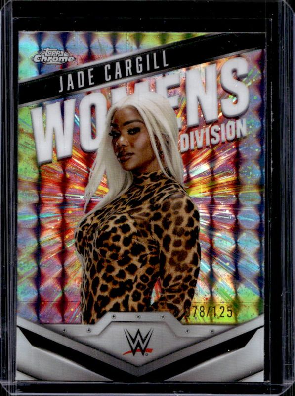 2025 Topps Chrome WWE #WD-JAD Women's Division - Aqua Geometric Refractor /125