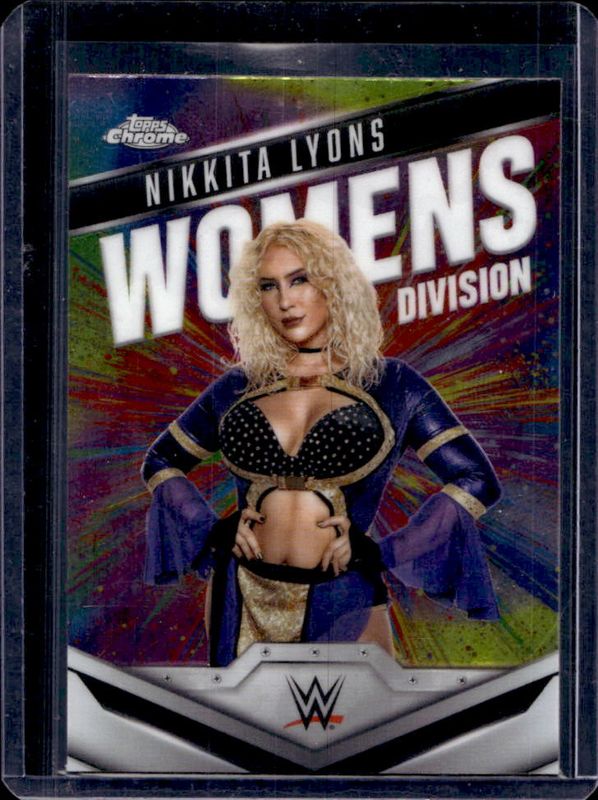 Nikkita Lyons 2025 Topps Chrome WWE #WD-NIK Women's Division RAW