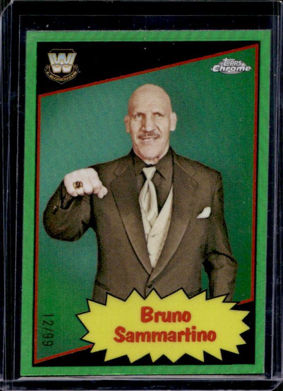 2025 Topps Chrome WWE #85TL-BS 1985 Legends - Neon Green Refractor /99