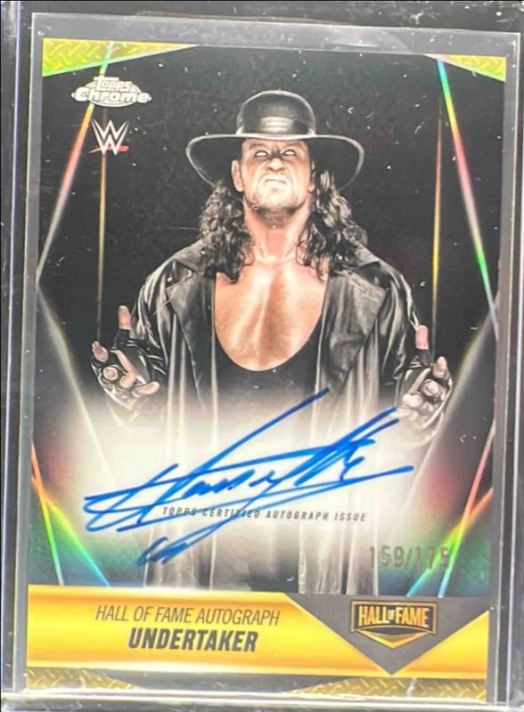 Undertaker 2025 Topps Chrome WWE #HOF-UT Hall of Fame Autographs - Refractor /175 RAW