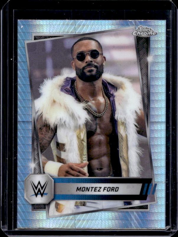 Montez Ford 2025 Topps Chrome WWE #185 Prism Refractor RAW