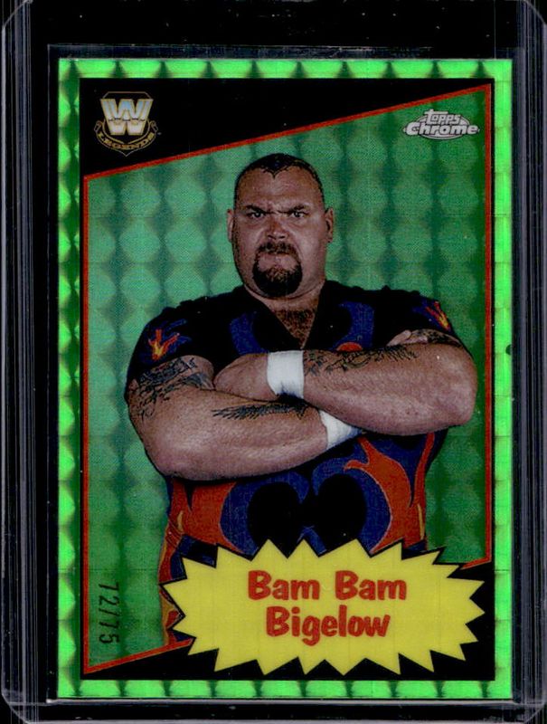 2025 Topps Chrome WWE #85TL-BW 1985 Legends - Neon Green Geometric Refractor /75