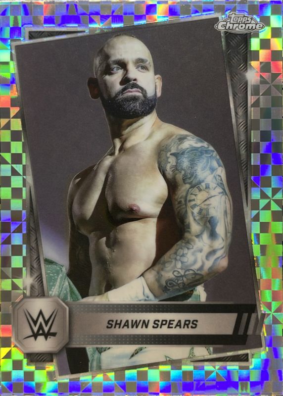 Shawn Spears 2025 Topps Chrome WWE #30 X-Fractor RAW