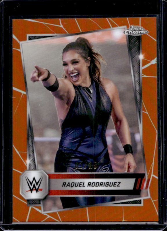 2025 Topps Chrome WWE #48 Orange Refractor /25