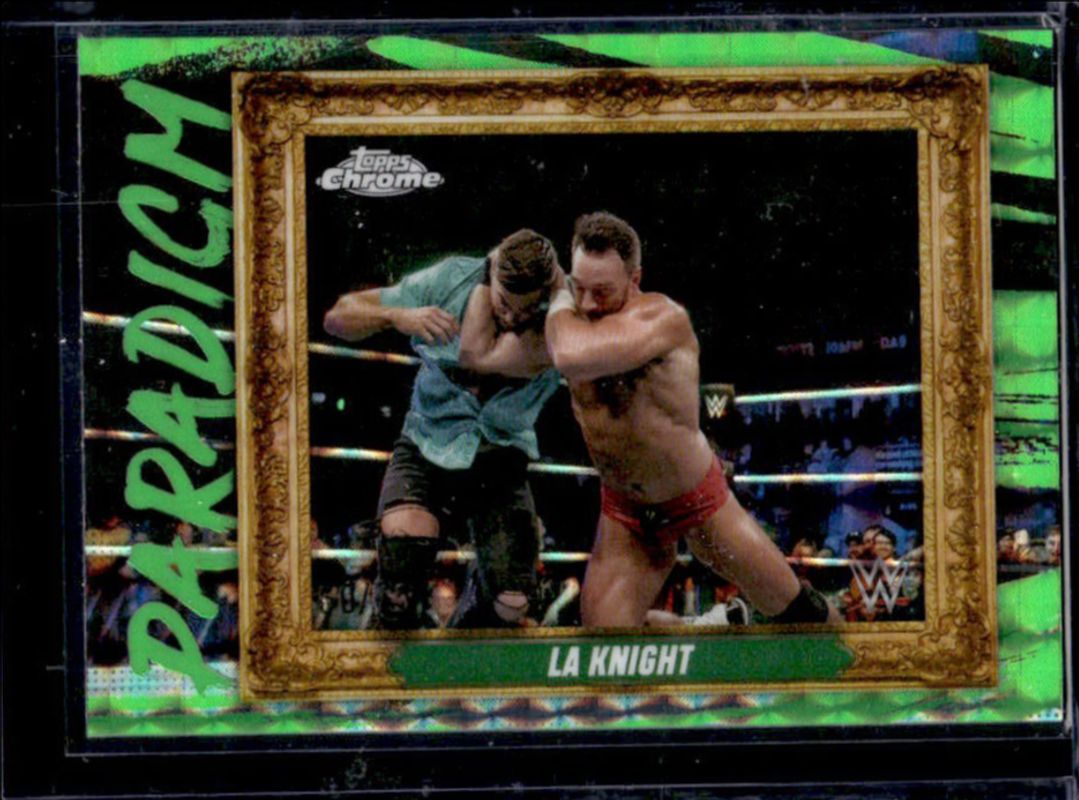 2025 Topps Chrome WWE #PAR-LAK Paradigm - Neon Green Geometric Refractor /75