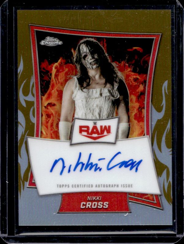Nikki Cross 2025 Topps Chrome WWE #RBA-NIK Red Brand Autographs RAW