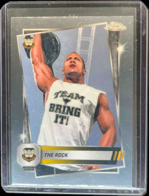The Rock 2025 Topps Chrome WWE #251 Image Variation RAW