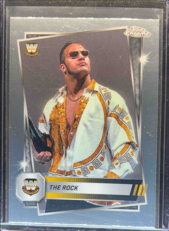 The Rock 2025 Topps Chrome WWE #212 Image Variation RAW
