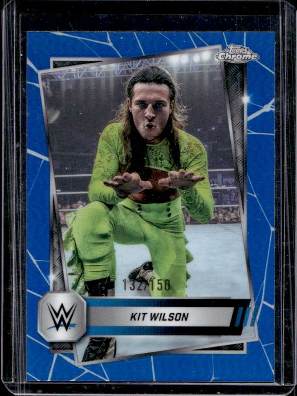 Kit Wilson 2025 Topps Chrome WWE #102 Blue Refractor /150 RAW