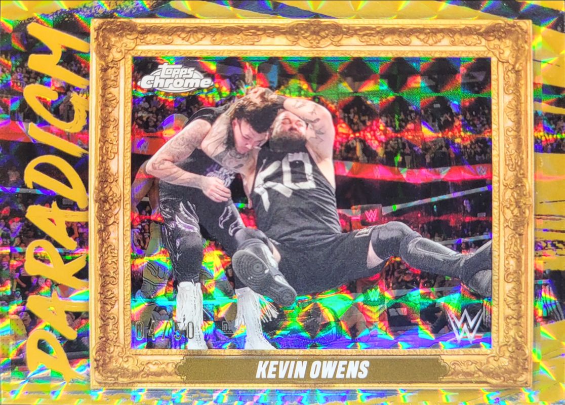 2025 Topps Chrome WWE #PAR-KOS Paradigm - Gold Geometric Refractor /50