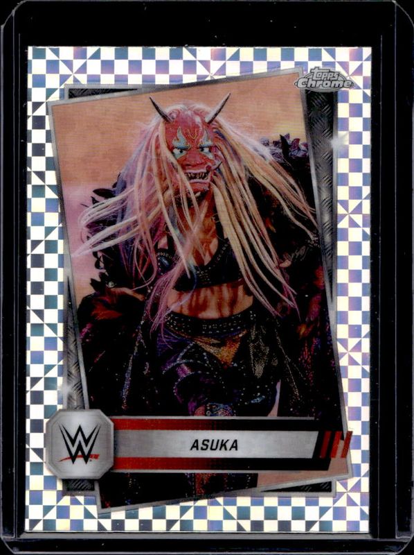 Asuka 2025 Topps Chrome WWE #111 X-Fractor RAW