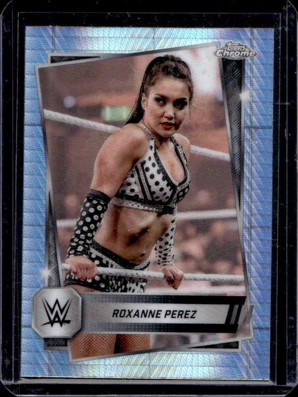 Roxanne Perez 2025 Topps Chrome WWE #44 Prism Refractor RAW