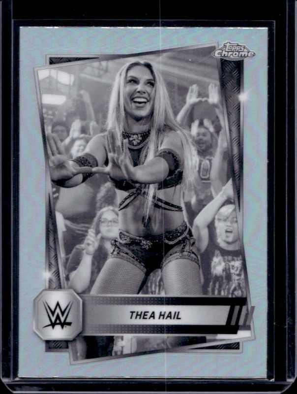 Thea Hail 2025 Topps Chrome WWE #81 Sepia Refractor RAW