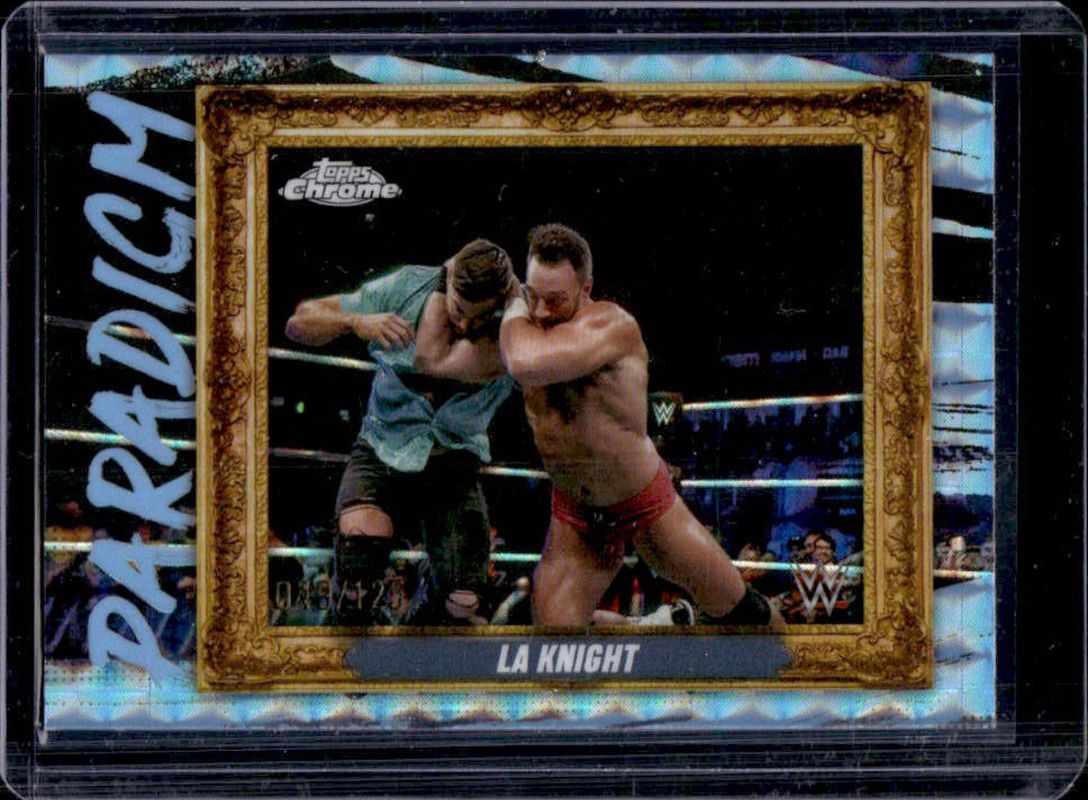 2025 Topps Chrome WWE #PAR-LAK Paradigm - Aqua Geometric Refractor /125