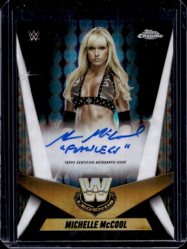 2025 Topps Chrome WWE #LCA-MM Legendary Chrome Autographs - Geometric Refractor