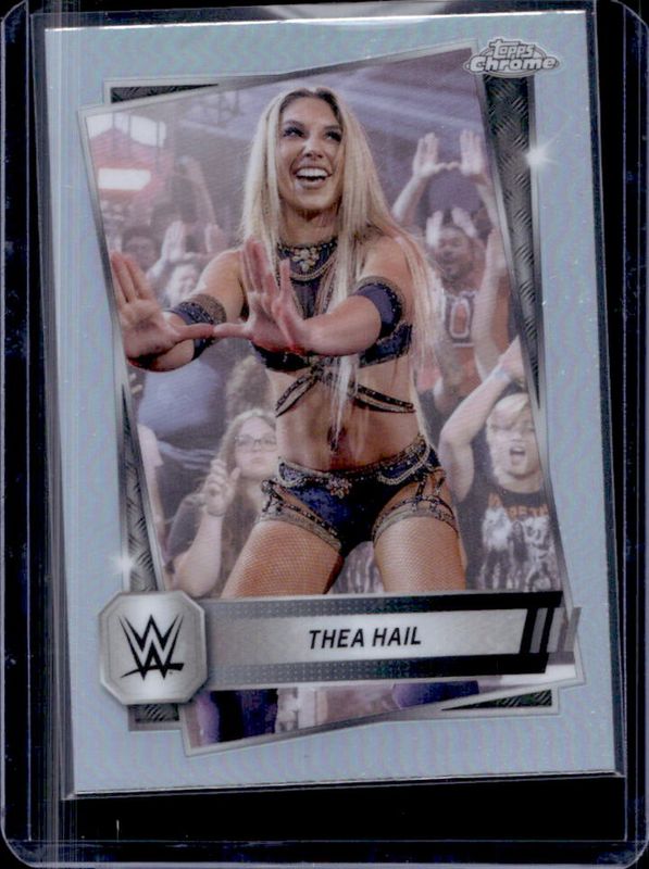 Thea Hail 2025 Topps Chrome WWE #81 Refractor RAW