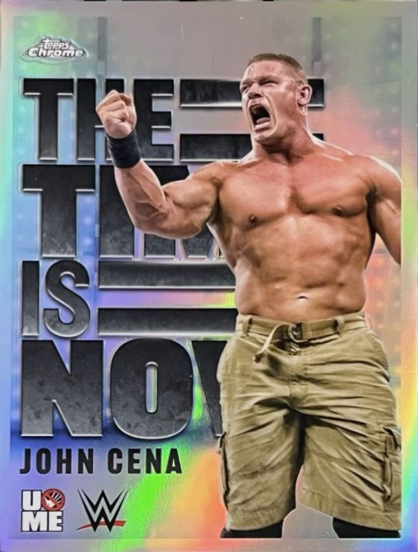 John Cena 2025 Topps Chrome WWE #TIN-21 The Time Is Now RAW