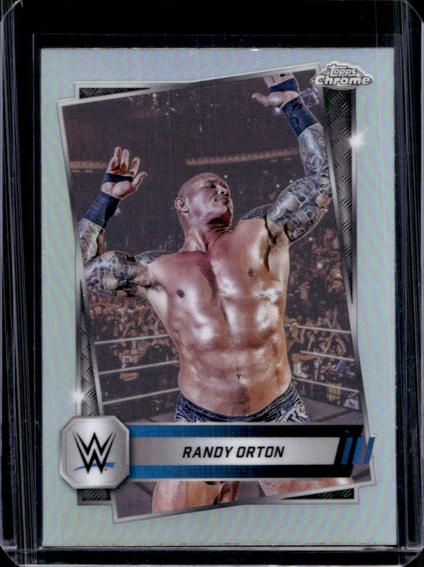 Randy Orton 2025 Topps Chrome WWE #14 Refractor RAW