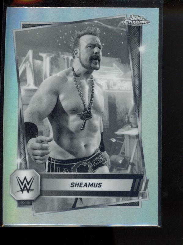 Sheamus 2025 Topps Chrome WWE #132 Sepia Refractor RAW