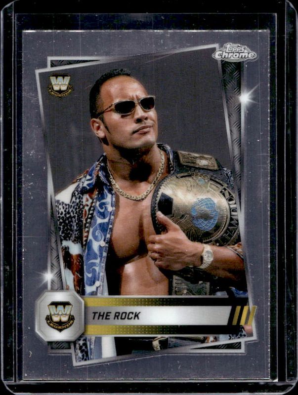 The Rock 2025 Topps Chrome WWE #233 Image Variation RAW