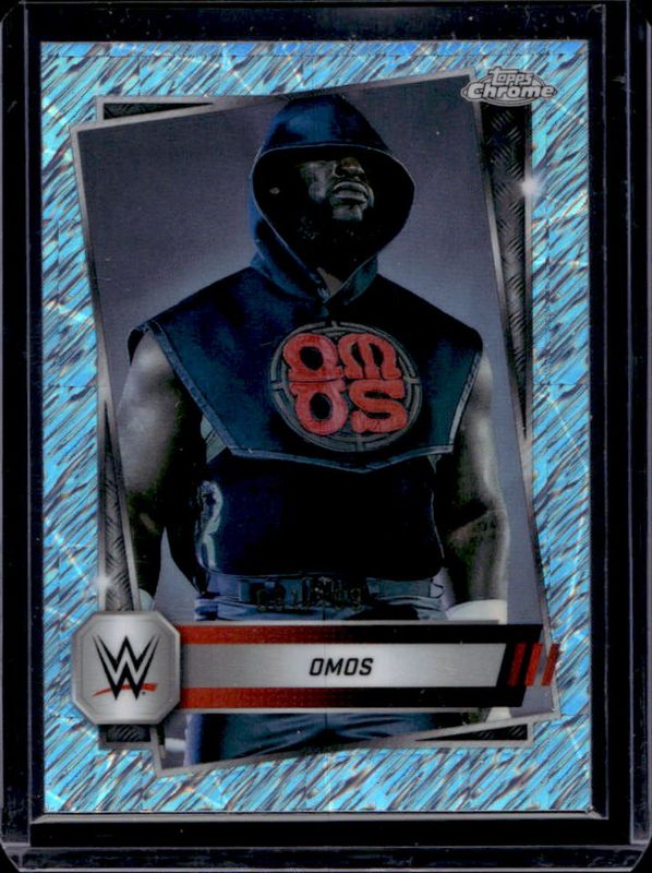 2025 Topps Chrome WWE #53 Aqua Shimmer Refractor /199