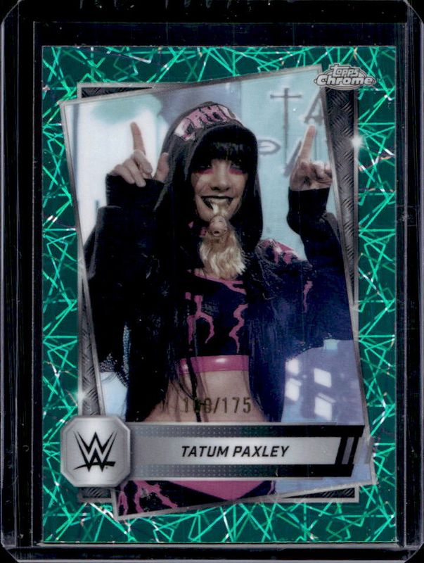 Tatum Paxley 2025 Topps Chrome WWE #105 Teal Lazer Refractor /175 RAW