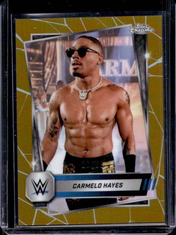 2025 Topps Chrome WWE #165 Gold Refractor /50