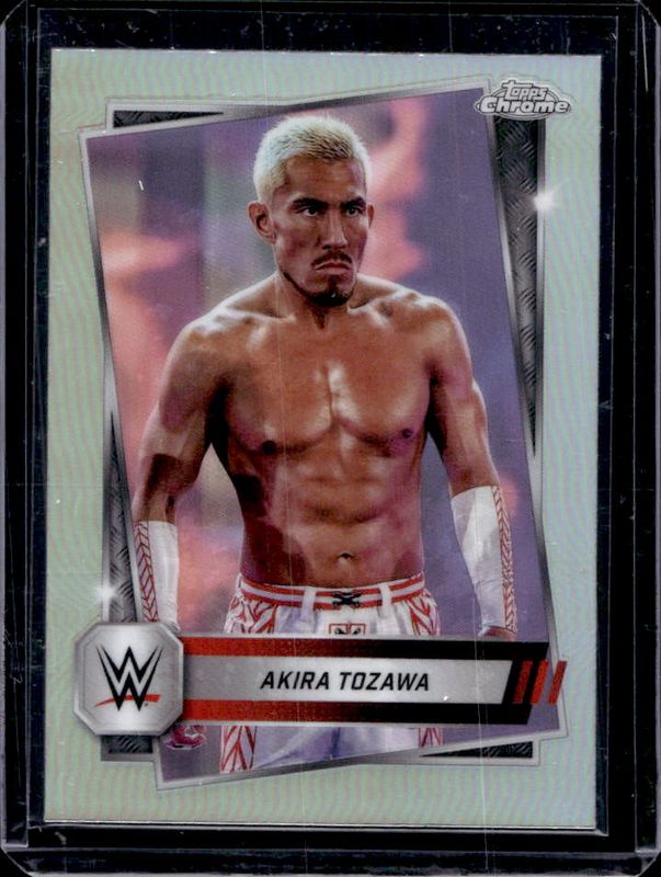 Akira Tozawa 2025 Topps Chrome WWE #71 Refractor RAW