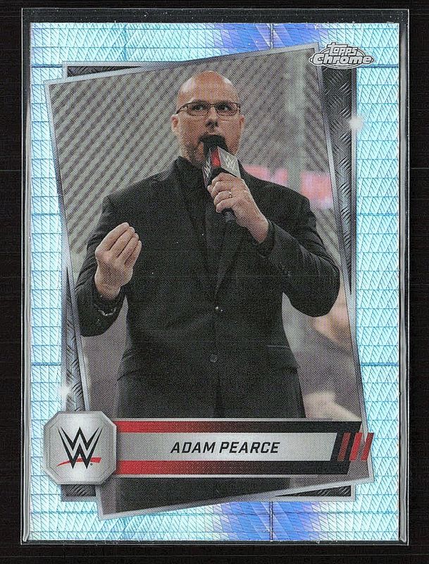 Adam Pearce 2025 Topps Chrome WWE #140 Prism Refractor RAW