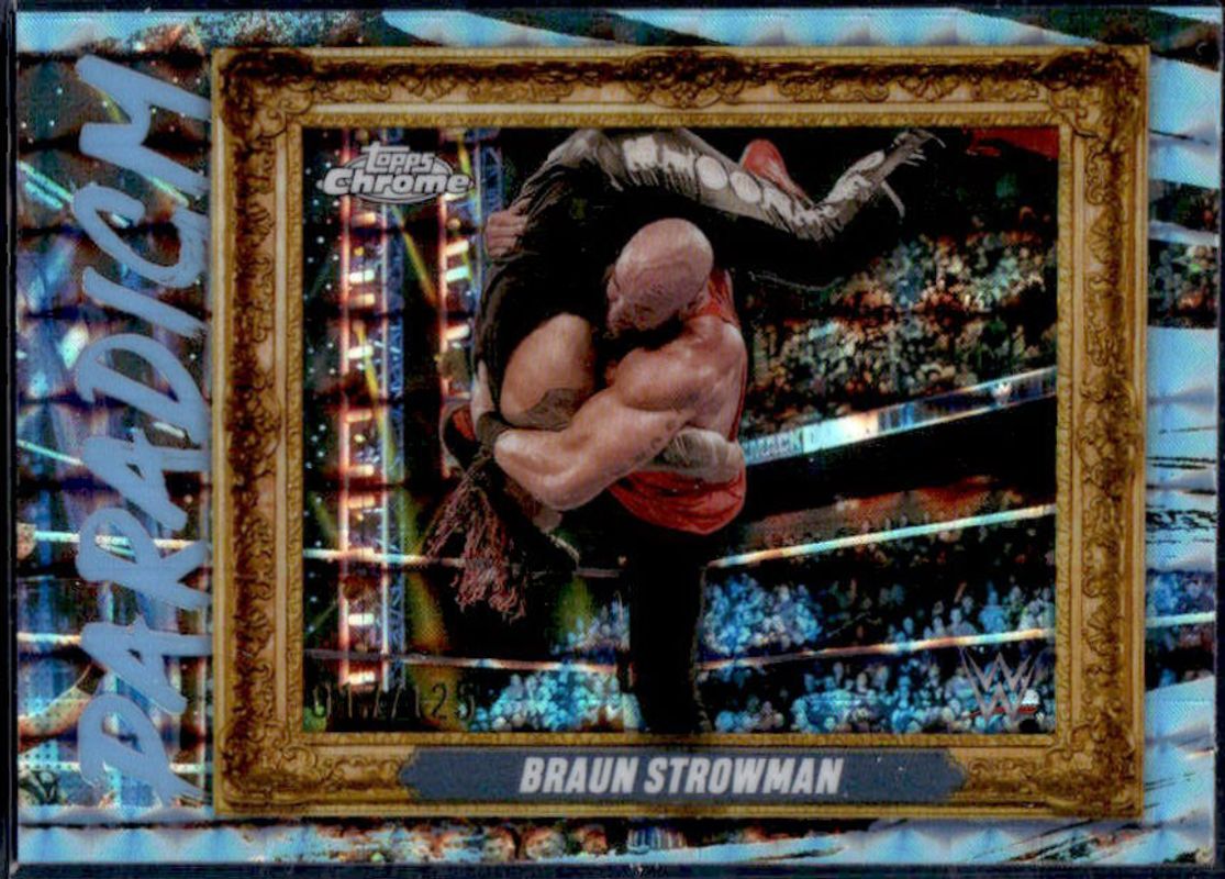 2025 Topps Chrome WWE #PAR-BSM Paradigm - Aqua Geometric Refractor /125