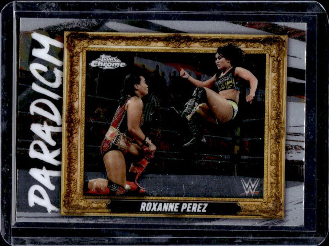 Roxanne Perez 2025 Topps Chrome WWE #PAR-RPZ Paradigm RAW