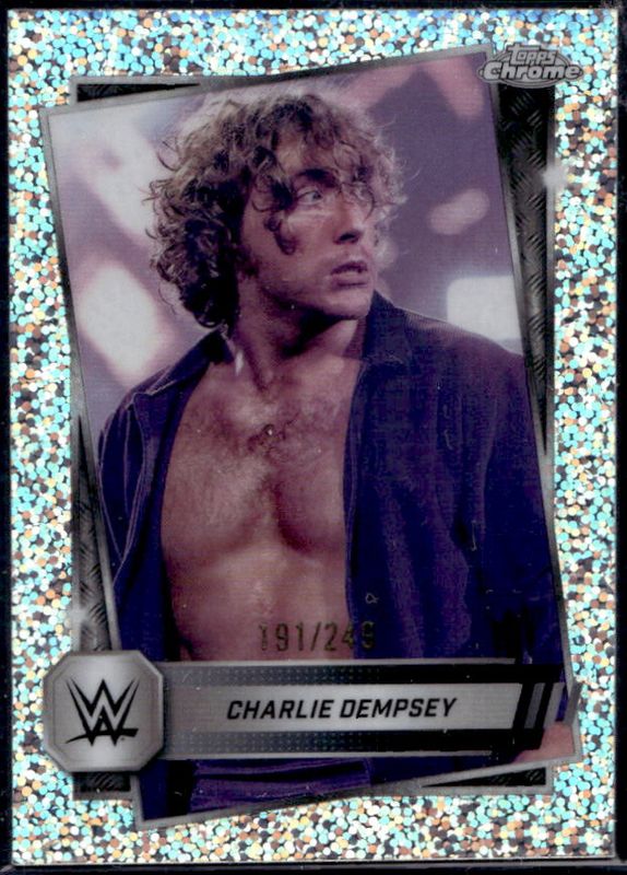 Charlie Dempsey 2025 Topps Chrome WWE #200 Speckle Refractor /249 RAW