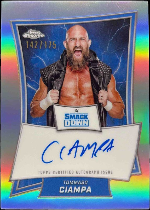 2025 Topps Chrome WWE #BBA-TOM Blue Brand Autographs - Refractor