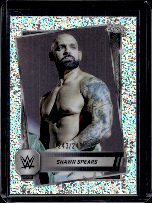 Shawn Spears 2025 Topps Chrome WWE #30 Speckle Refractor /249 RAW