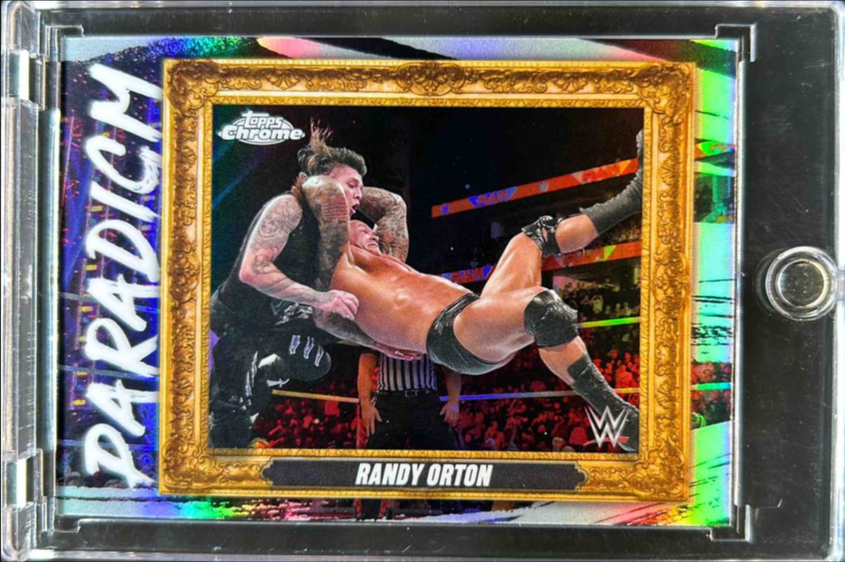 Randy Orton 2025 Topps Chrome WWE #PAR-RKO Paradigm - Refractor RAW