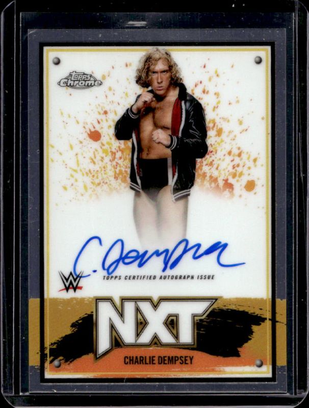 Charlie Dempsey 2025 Topps Chrome WWE #NXT-CHD NXT Chrome Autographs RAW