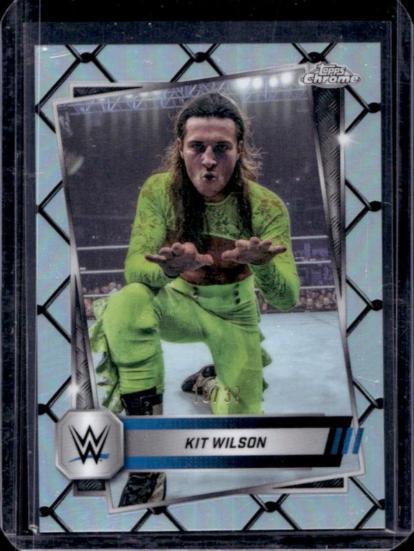 Kit Wilson 2025 Topps Chrome WWE #102 Steel Cage Refractor /37 RAW