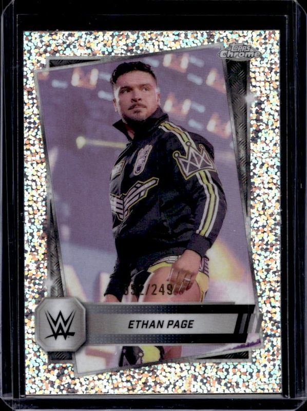 Ethan Page 2025 Topps Chrome WWE #26 Speckle Refractor /249 RAW