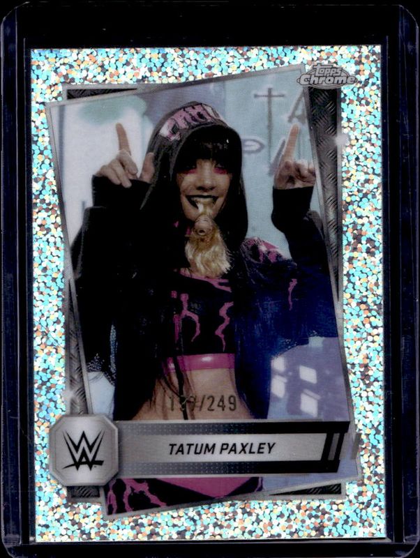Tatum Paxley 2025 Topps Chrome WWE #105 Speckle Refractor /249 RAW
