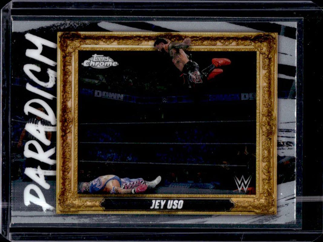 Jey Uso 2025 Topps Chrome WWE #PAR-JUS Paradigm RAW