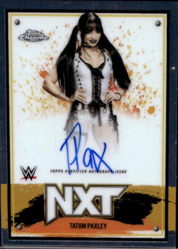 Tatum Paxley 2025 Topps Chrome WWE #NXT-TPX NXT Chrome Autographs RAW