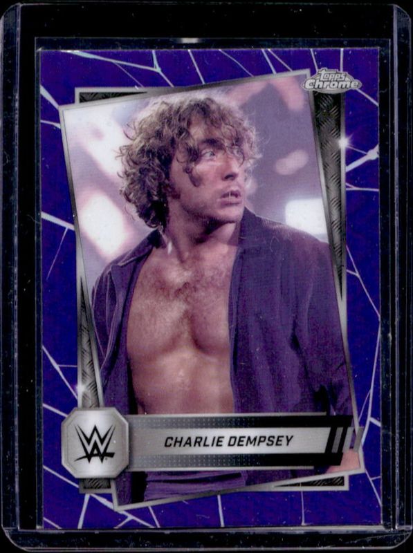 Charlie Dempsey 2025 Topps Chrome WWE #200 Purple Refractor RAW