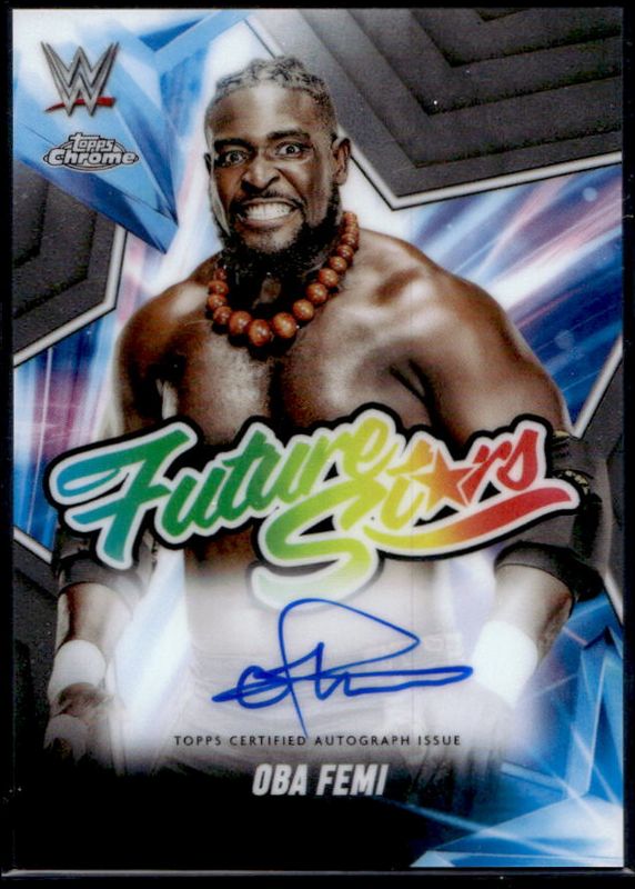 Oba Femi 2025 Topps Chrome WWE #FSA-OF Future Stars Autographs RAW