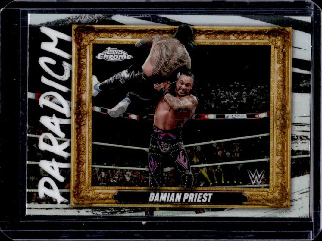 Damian Priest 2025 Topps Chrome WWE #PAR-DPT Paradigm - Refractor RAW