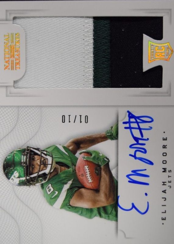 2021 National Treasures #CRS-EM Crossover Rookie Patch Autographs - Holo Gold /10
