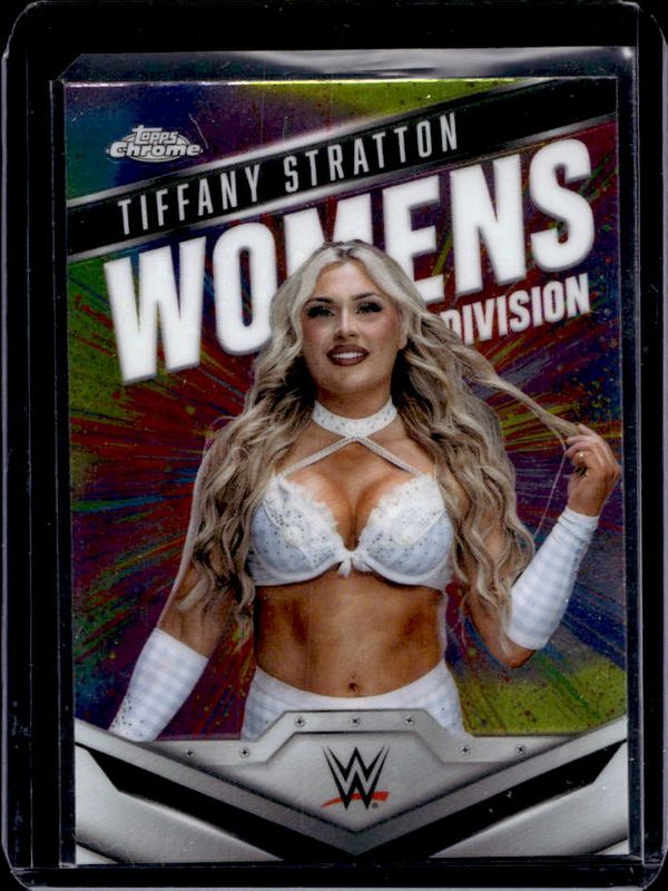Tiffany Stratton 2025 Topps Chrome WWE #WD-TIF Women's Division RAW