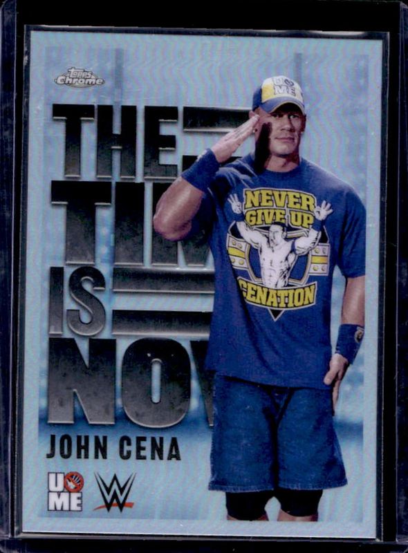 John Cena 2025 Topps Chrome WWE #TIN-14 The Time Is Now RAW