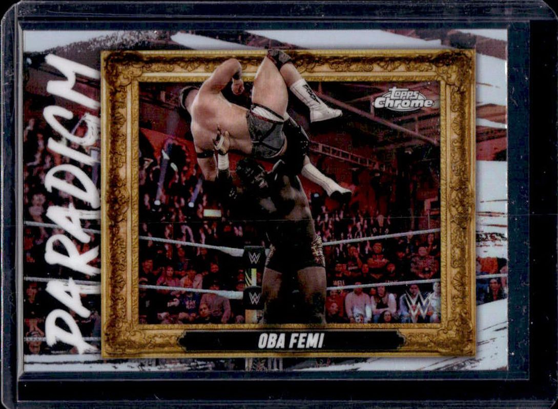 Oba Femi 2025 Topps Chrome WWE #PAR-OFM Paradigm RAW