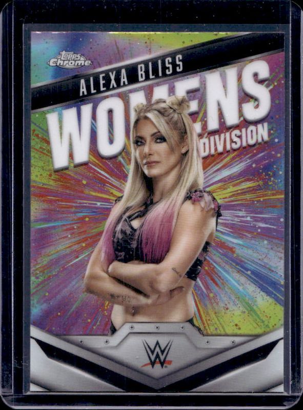 Alexa Bliss 2025 Topps Chrome WWE #WD-ALE Women's Division - Refractor RAW